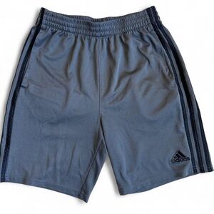 Boys Adidas Basketball Athletic 
Shorts Gray/Black Size Large